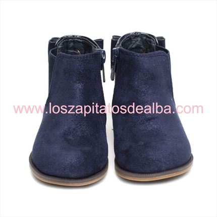 Comprar Botas Niña Azul Marino Lazo Talonera  ▷baratos◁