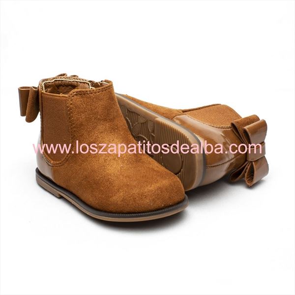 Botas Niña Camel Lazo Talonera (3)