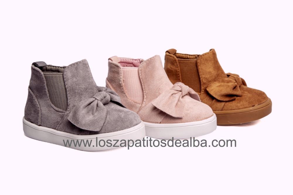 Botas Niña Lazo Casual🥇 | ZapatitosDeAlba