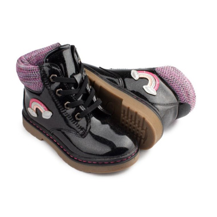 Botas Niña Charol Modelo Arcoiris