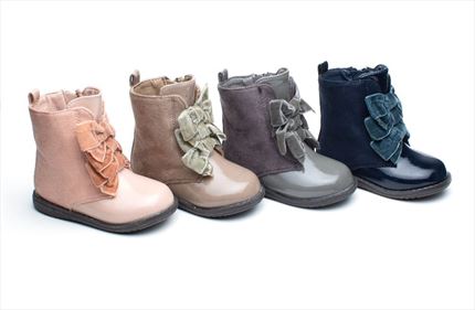Comprar Botas Niña Rosa Triple Lazo🥇 | ZapatitosDeAlba