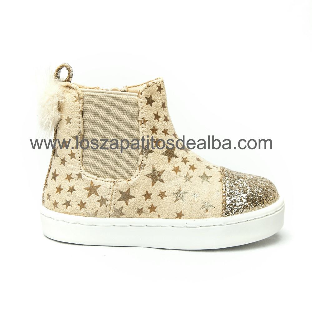Botas doradas niña Clearance