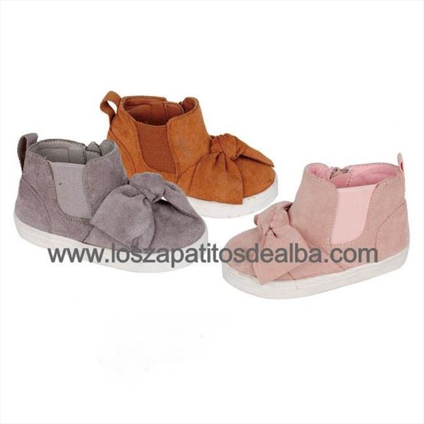 Botas  Niña Camel Modelo Lazo Casual (3)