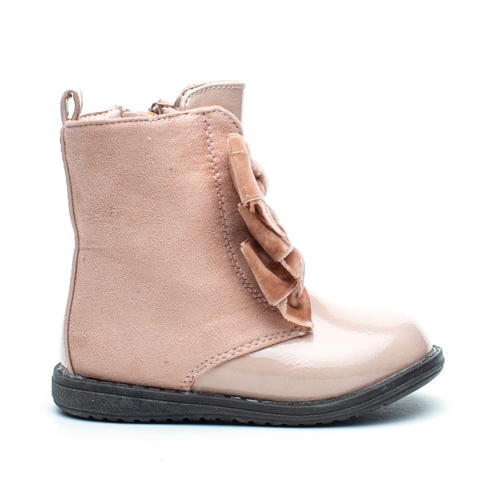 Comprar Botas Niña Rosa Triple Lazo🥇 | ZapatitosDeAlba