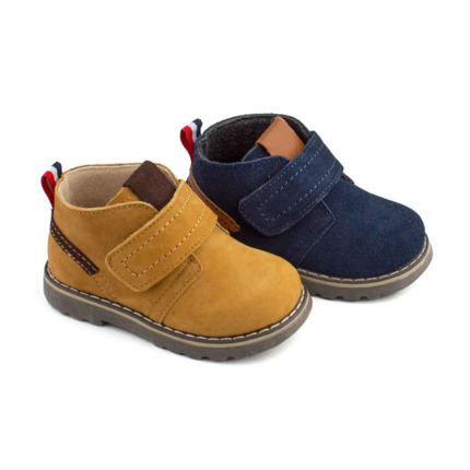 Botas Niño Azul Marino Velcro Modelo Elite