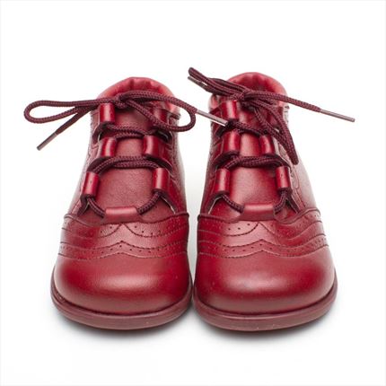 Comprar Botas Niño Burdeos Modelo Inglesitos. ✔ Muy chulos | ZapatitosDeAlba