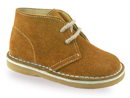 Botas Pisacacas Niño Camel Serraje Piel