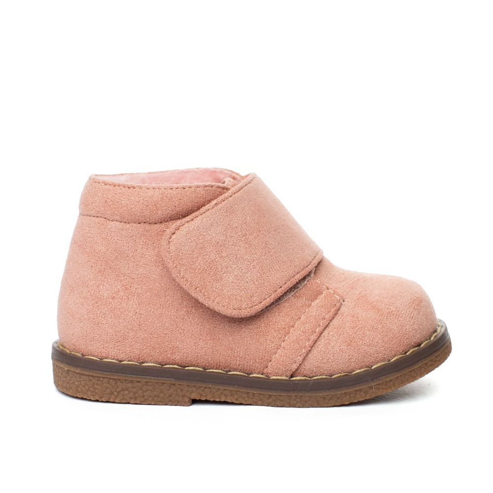 Botas Pisacacas Niña Rosa Con Velcro