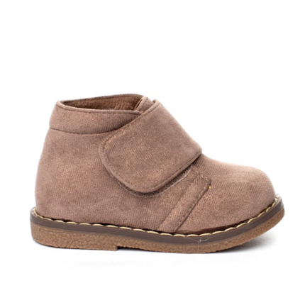 Comprar Botas Pisacacas Niña Taupe  Con Velcro. Botas Niña Baratas 🥇