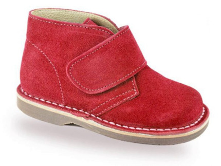 Botas Rojas Con Velcro Para Bebés