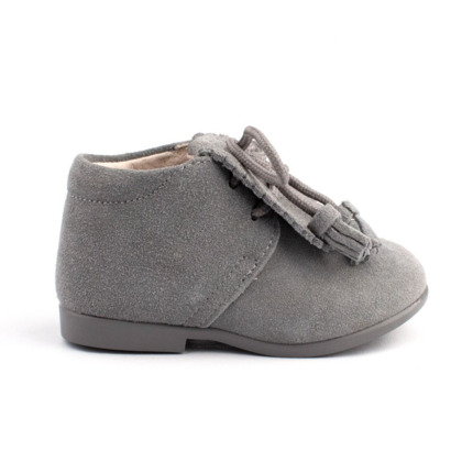 Botas Bebe Niño Gris Lengueta