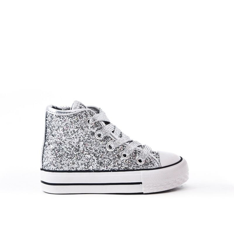 Comprar Lona Niña Plata | ZapatitosDeAlba