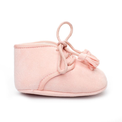 Comprar Botitas Bebe Rosa Sin Suela Cordones 👶 Baratas🔥