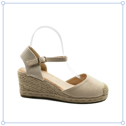 Cuña Esparto Mujer Beige Cómodas