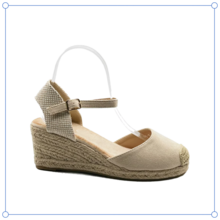 Cuña Esparto Mujer Beige Cómodas