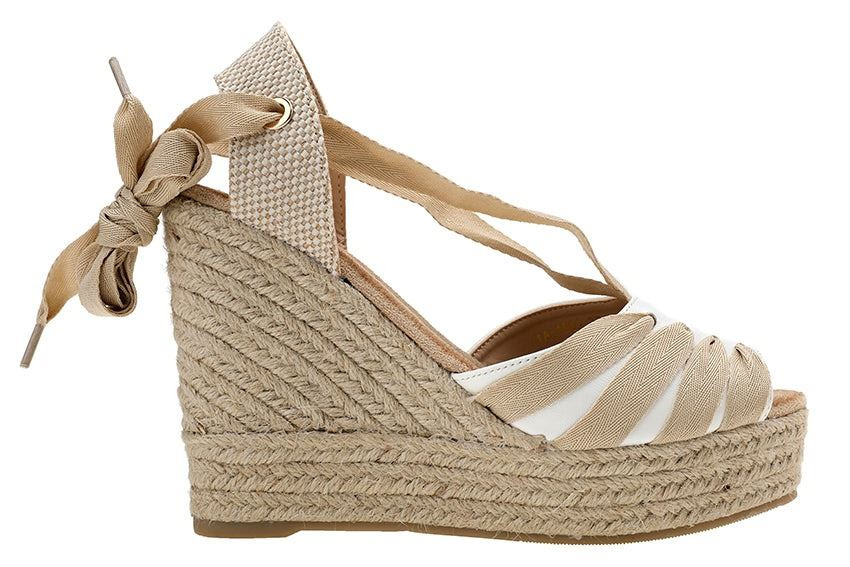 Comprar Cuñas Esparto Mujer Blanca Modelo Tiras