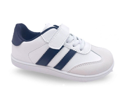 Deportivas Niña Barefoot Blanca y Azul Marino