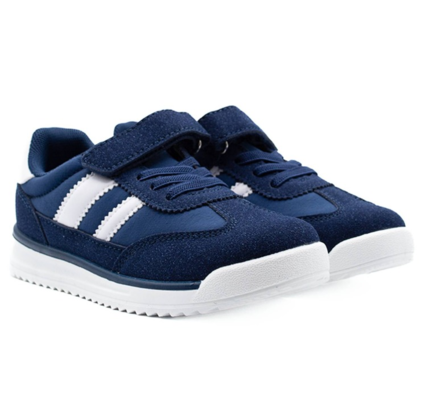 Deportivas Niño Respetuosas Azul Marino Con Velcro
