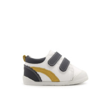 Deportivas Respetuosas Blanca Con Velcro Marino