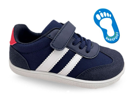 Deportivas Respetuosas Barefoot de Lonas Para Bebes Color Azul Marino