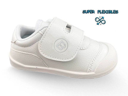 Deportivas Respetuosas para Bebes Blanca Con Velcro