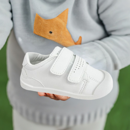 Deportivas Respetuosas para Bebes Blanca Con Velcro