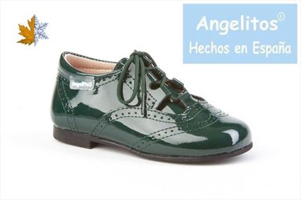 Inglesitos Verde botella charol  Marca Angelitos