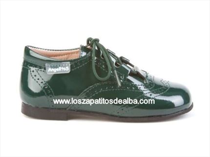 Inglesitos Verde botella charol  Marca Angelitos