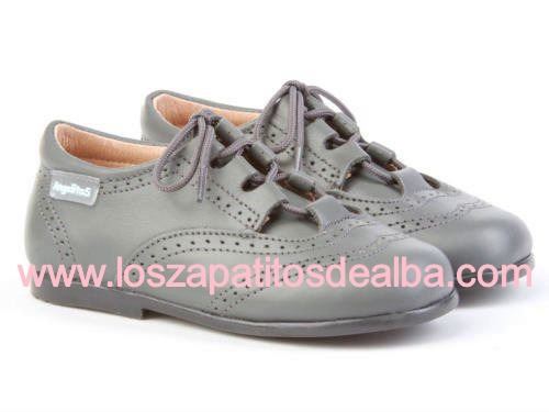Zapatos Inglesitos Gris  Marca Angelitos (3)