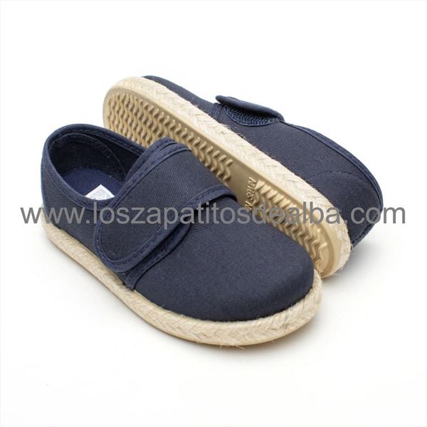 Lona Niño Azul Marino Blucher Velcro (1)