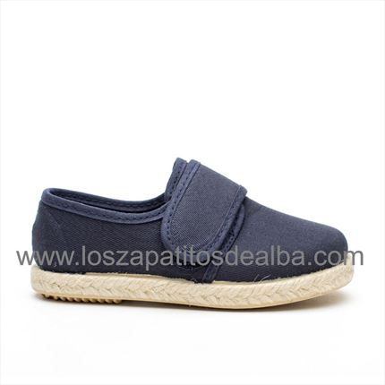 Lona Niño Azul Marino Blucher Velcro 🥇  | ZapatitosDeAlba