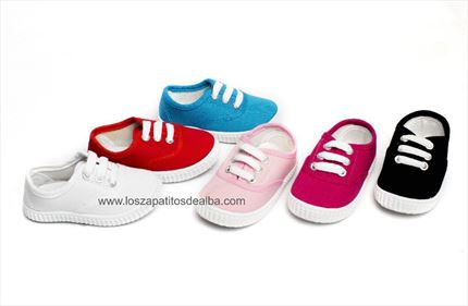 Comprar Zapatillas lona turquesa básica 🥇  | ZapatitosDeAlba