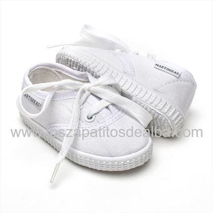 Zapatillas Lonas Blancas Martinikas