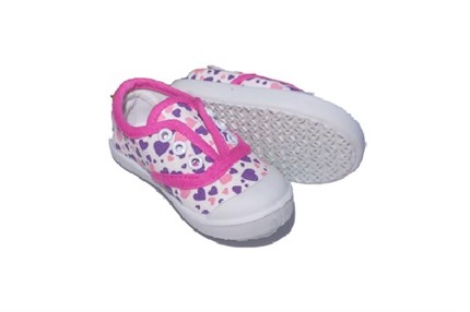 Comprar Loneta niña modelo Corazones Violet 🥇  | ZapatitosDeAlba