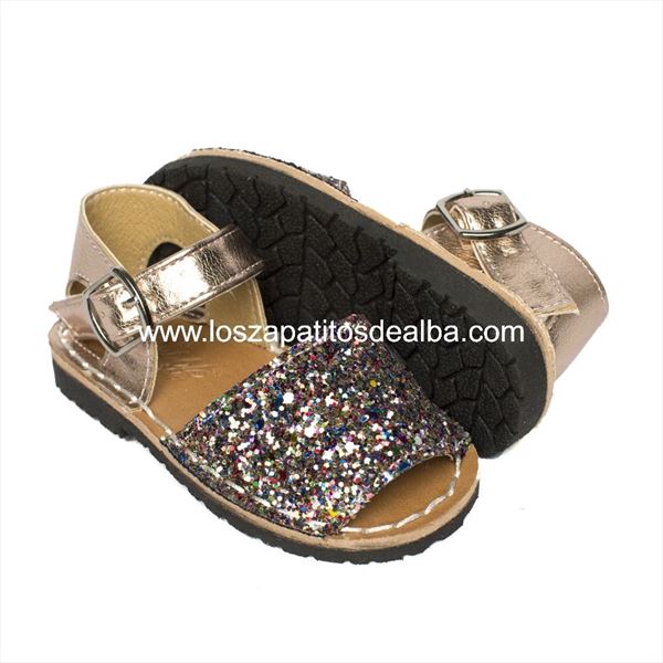 Menorquinas Niña Glitter Multicolor (2)