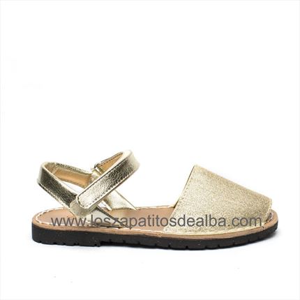 Comprar Menorquinas doradas. ✓ | ZapatitosDeAlba