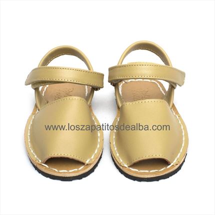 Comprar Menorquinas doradas. ✓ | ZapatitosDeAlba