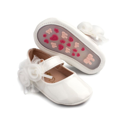 Comprar Merceditas Bebe Niña Blanca Charol Sin Suela. ▶️Merceditas Bebe Ceremonias◀️