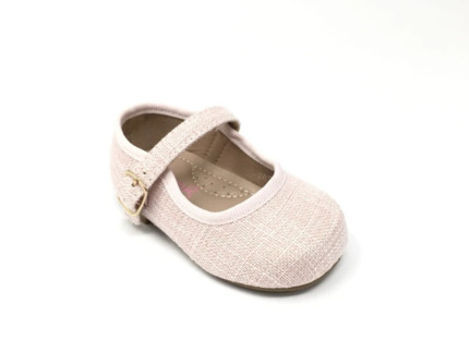 Merceditas Bebé Niña Rosa para Ceremonia – Zapatos Elegantes para Bautizo y Boda