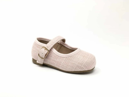 Merceditas Bebé Niña Rosa para Ceremonia – Zapatos Elegantes para Bautizo y Boda