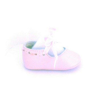 Merceditas bebé piel lazada rosa