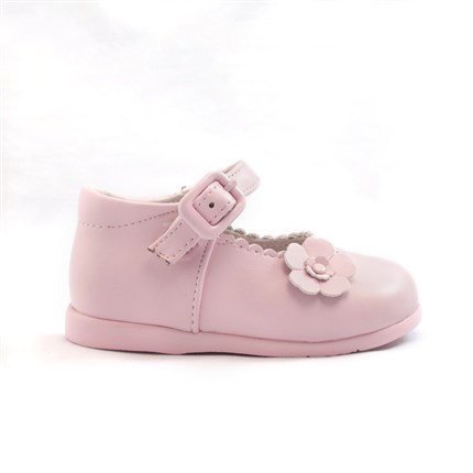 Comprar Merceditas bebé niña primeros pasos rosa modelo Flor 🥇