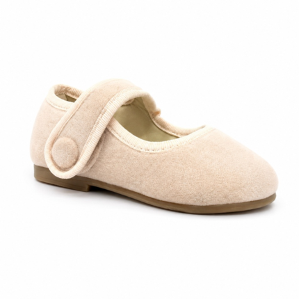 Merceditas de Bebe Rosa Modelo Botón talla 20 a talla 25