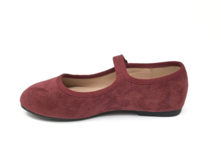 Merceditas de Vestir  Niña Color Burdeos