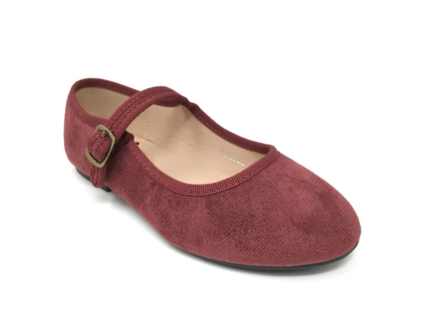 Merceditas de Vestir  Niña Color Burdeos