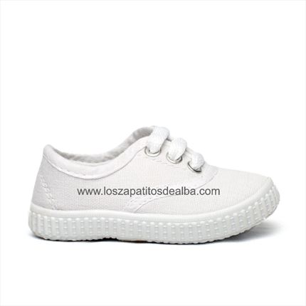 Comprar Lonas blanca básicas 【Al mejor precio】 ZapatitosDeAlba