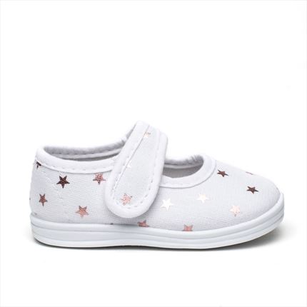 Merceditas Lonas Blancas Estrellas. ✔ Muy chulos | ZapatitosDeAlba