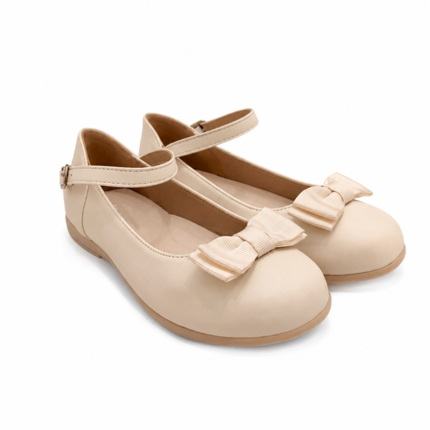 Merceditas Niña Beige Ceremonia Cómodas. Top Ventas Nº1🥇