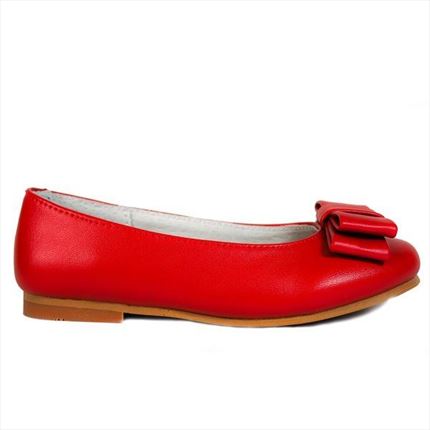 Comprar Merceditas Niña Roja Piel. ✔ Muy chulos | ZapatitosDeAlba