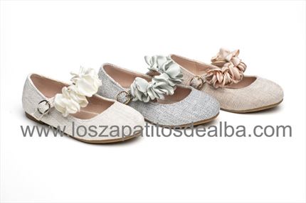 Comprar Merceditas Niña Gris  Modelo Tiara🥇  | ZapatitosDeAlba